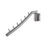 KES SUS 304 Stainless Steel Clothes Hanger with Swing Arm Holder Clothing Hanging System Closet Storage Organizer Heavy Duty Drying Rack Wall Mount Brushed Finish, SCH200-2