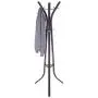 Type A Black Metal Coat Rack | Clothing Hanger with 9 Hooks, Easy Assembly | Perfect for Your Hallway, Entryway or Foyer to Hang Your Clothes & Accessories | Black, 9-Hooks