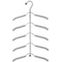 Iddefee Clothes Hanger 5-Pack Multi-Layer Hangers Space Saving Metal Durable Clothes Hangers Closet Organizers Multifunctional Hanger Pants Hangers (Color : Gray, Size : 4053cm)