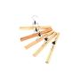 Tosnail Solid Natural Wood Collection Skirt Hangers & Clips,Slack Hanger,Pant Hangers - 10 Pack