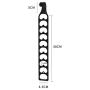 HJYPYJ Magic Hanger,Multifunction Non-Slip Hangers,Space-Saving Hanger Organizer Strong Bearing Capacity/Black / 30x4.3x5cm
