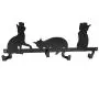 Evelots Cat Over Door Hanger/Rack-Coat/Towel/Purse-4 Strong Hooks-Sturdy Metal