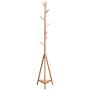 ZZHF yimaojia Solid Wood Floorstanding Coat Rack/Modern Clothes Hanger/Household Bedroom/Creative Hanger (175 37cm) (Color : Wood Color)