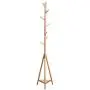 ZZHF yimaojia Solid Wood Floorstanding Coat Rack/Modern Clothes Hanger/Household Bedroom/Creative Hanger (175 37cm) (Color : Wood Color)