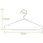 JXSHQS Sorplus 32CM Metal Kids Hanger Stainless Steel Hanger Children Hanger30 Hangers Lot Clothes Hanger