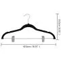 SMART ONYE Pack of 20 Strong and Durable-Heavy Duty-Velvet Clothes Hangers with Clips-Space Saving Velvet Skirts Hangers-Non Slip Velvet Pants Hangers-360 Degree Swivel Hook-Black SMART ONYE Pack of 20 Strong and Durable-Heavy Duty-Velvet Clothes Hangers with Clips-Space Saving Velvet Skirts Hangers-Non Slip Velvet Pants Hangers-360 Degree Swivel Hook-Black