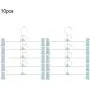 Wifehelper Coat Hanger - Multifunctional Adjustable Durable Coat Hanger with Clip for Clothes Bra Underwear 10pcs/ Set(Blue)