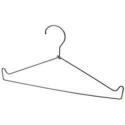 FixtureDisplays Set of 5 Stainless Steel Strong Metal Wire Hangers Clothes Hangers Everyday Hangers 15653