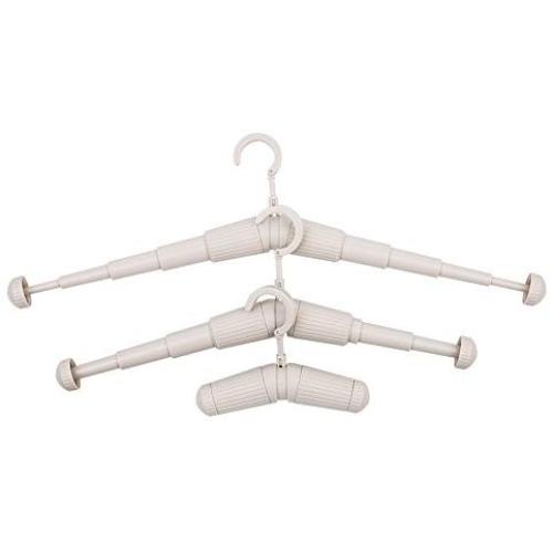 3Pcs PENGY’s Portable Travel Hanger Telescopic Adjustable Mini Non-Slip Clothes Hanger