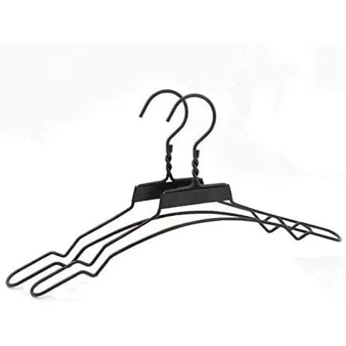 Luxury Wide Shoulder Matte Black Metal Coats Hanger for Clothes, Strong Double Line Heavy Duty Garment Hanger (10 Pieces) Luxury Wide Shoulder Matte Black Metal Coats Hanger for Clothes, Strong Double Line Heavy Duty Garment Hanger (10 Pieces)