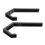 Ninth-City 2pack Helmet Holder Hook Jacket Bags Wall Mount Cloth Display Rack Hanger-Black