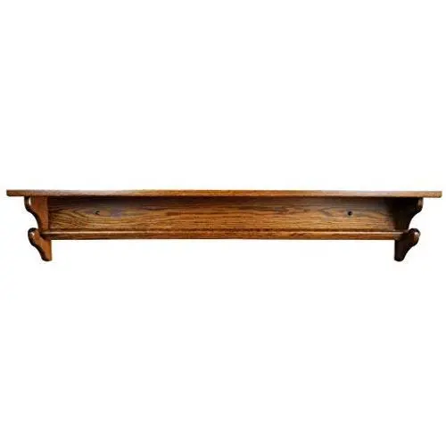 Wooden Quilt Rack with Shelf ? Wall Mounted Quilt Hanger ? Solid Oak Wood Quilt Rack with Display Shelf - Amish Blanket Rack ? Fits Twin, Full, Queen & King Quilts (7"D x 42"L, Michaels Stain) Wooden Quilt Rack with Shelf ? Wall Mounted Quilt Hanger ? Solid Oak Wood Quilt Rack with Display Shelf - Amish Blanket Rack ? Fits Twin, Full, Queen & King Quilts (7"D x 42"L, Michaels Stain)