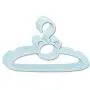 Topwon Kids Clothes Hanger Set Bear Cartoon Shaped 5 Pieces Great for Babies, Kids, and Children’s Clothing (Blue)
