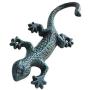 Wall Mount Cast Iron Gecko Shaped Hook Coat Hat Clothes Hanger/Cast Iron Decorative Wall Hook - Gecko Hook Hanger Holder Coat Apron Hat Towel Wall Hook, Wall Hanging Decoration Hook