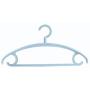 HNIWDJ 5 Packs Clothes Hangers Household Plastic Clothes Support Multi-Function Drying Racks Thick Wide Shoulders Without Drying Racks Non-Slip Hangers (Color : Blue)