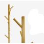 D&LE Coat Rack Free Standing, Wooden Enterway Hall Tree Coat Hanger Holder 8 Hooks Solid Wood Base for Coat Has Clothes-White 38x175cm(15x69inch)