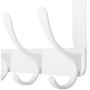 WEBI Over The Door Hook,Over The Door Towel Rack,Door Hanger Over Door Coat Rack Towel Hanger for Hanging Towels,Clothes,Bathroom,White,2 Packs