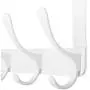 WEBI Over The Door Hook,Over The Door Towel Rack,Door Hanger Over Door Coat Rack Towel Hanger for Hanging Towels,Clothes,Bathroom,White,2 Packs