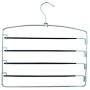 comingfit 2 Pack of Pants Hangers, No Slip Multi Pant Hanger for Jeans Trousers, Skirts, Scarf, 5 Swing Arms Pant Rack