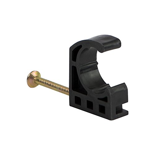 Everflow HC012 Half Clamp J-Hook with Nail For Pex Tubing Pipe Support (50 Pack), 1/2", Black Everflow HC012 Half Clamp J-Hook with Nail For Pex Tubing Pipe Support (50 Pack), 1/2", Black