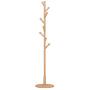HGXC Full Beech Wood Floor Coat Rack Solid Wood Simple Modern Interior Bedroom Living Room Hanger Clothes Hook (Color : Wood)