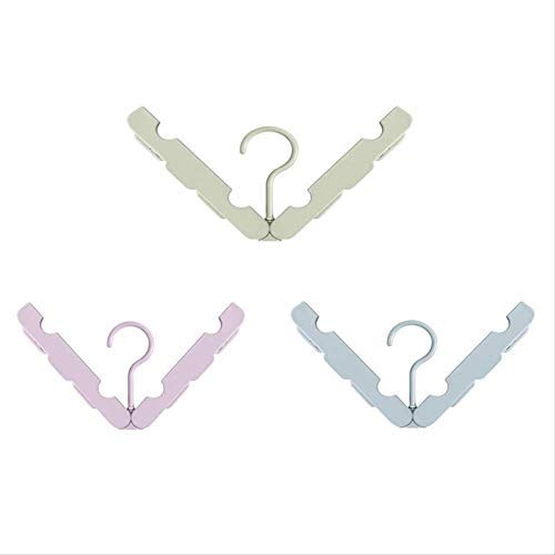 KIPB 3pcs Folding Portable Hanger Non-Slip Travel Hangers Versatile Travel Clothes Hanger Drying Rack