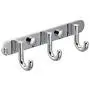 MAYKKE Gilbert Brass 3 Hook Coat Rack Wall Mount Bathroom, Entryway, Hallway, Mudroom Clothes Hat and Key Hanger Polished Chrome, OYA1060101 MAYKKE Gilbert Brass 3 Hook Coat Rack Wall Mount Bathroom, Entryway, Hallway, Mudroom Clothes Hat and Key Hanger Polished Chrome, OYA1060101
