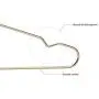 Nature Smile 45CM Mens Heavy Duty Metal Hangers, Space Saving Wire Hangers, Metal Clothes Hangers, Coat Hanger, Standard Suit Hangers Ideal for Everyday Use, 10 Pack, Gold Nature Smile 45CM Mens Heavy Duty Metal Hangers, Space Saving Wire Hangers, Metal Clothes Hangers, Coat Hanger, Standard Suit Hangers Ideal for Everyday Use, 10 Pack, Gold