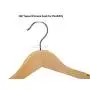 Nature Smile Kids Baby Children Toddler Wooden Shirt Coat Hangers with Notches and Anti-Rust Chrome Hook Pack of 10 (Natural)