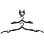 15 Pcs Folding Clothes Hangers, travel clothes hanger portable folding clothes hangers compact and save space for Both Family And Travel Use.(Black)