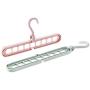 10pcs Random Color Non-Slip Plastic Clothes Hanger Storage Rack Holder Wardrobe Closet Organizer Clothing Space Saving Hanging Hooks