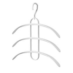 Mailzon| Clothes Hangers Plastic Storage Racks Laundry Drying Rack Fish Bone Shape (White)