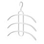 Mailzon| Clothes Hangers Plastic Storage Racks Laundry Drying Rack Fish Bone Shape (White)