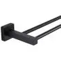 KTY Bathroom Double Towel Bar SUS 304 Stainless Steel Bath Wall Shelf Rack Hanging Towel Dual Hanger Contemporary Style, Black Finish KTY Bathroom Double Towel Bar SUS 304 Stainless Steel Bath Wall Shelf Rack Hanging Towel Dual Hanger Contemporary Style, Black Finish