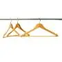 Tiger Chef 60 Pack Wood Hangers with Swivel Hook, Coat Hanger, Clothes Hangers Wood for Suits, Shirs, Coats, Sweaters, Jackets and More (60 Pack)