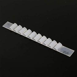 Pomeat 100PCS Clear Non-Slip Rubber Hanger Grips Hanger Strips Adhesive Backing, 3.3x0.0.4