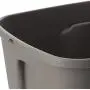 Homz Plastic Storage Tote Boxes with Lid, 18 Gallon, Cool Grey, Stackable, 8-Pack