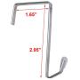 Misslo 10 Packs Over The Door Metal Hook