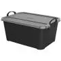 Life Story Black Stackable Closet & Storage Boxes 55 Quart Containers, (6 Pack)