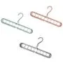TOPBATHY 3pcs Magic Clothes Hanger Organizer,Rotate Anti-Skid Folding Hanger with Multifunction Space Saving and Cascading Features with 9 Holes,for Drying and Storage