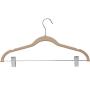 Home-it 10 Pack Clothes Hangers with clips -  IVORY Velvet Hangers for skirt hangers - Clothes Hanger - pants hangers - Ultra Thin No Slip