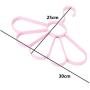 5 Ring Hole Tie Belt Clothes Hanger Necktie Scarf Holder Storage Rack Closet Organizer Space Saving Holder 5pcs Random Color