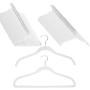 Joy Mangano 120 Pack White Huggable Hangers Non Slip Velvet Hangers Space Saving Clothes Hangers