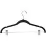 Home-it 10 Pack Clothes Hangers with Clips Black Velvet Hangers use for Skirt Hangers Clothes Hanger Pants Hangers Ultra Thin No Slip Home-it 10 Pack Clothes Hangers with Clips Black Velvet Hangers use for Skirt Hangers Clothes Hanger Pants Hangers Ultra Thin No Slip