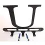 Capital Letter U Monogram Wall Hook Hanger. Satin Black. Solid Steel. Screws Included. Capital Letter U Monogram Wall Hook Hanger. Satin Black. Solid Steel. Screws Included.