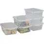 Yubine Clear Storage Containers, 5.7 Liter Plastic Boxes Organizer with Lid, 6 Packs Yubine Clear Storage Containers, 5.7 Liter Plastic Boxes Organizer with Lid, 6 Packs
