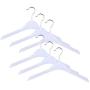 Cabilock Clothes Hanger 12pcs Anti-Skid Garment Clothes Hangers Non-Slip Hanger Drying Laundry Hooks Closet Space Saving Oraganizer Racks (Semitransparent)