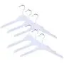 Cabilock Clothes Hanger 12pcs Anti-Skid Garment Clothes Hangers Non-Slip Hanger Drying Laundry Hooks Closet Space Saving Oraganizer Racks (Semitransparent)