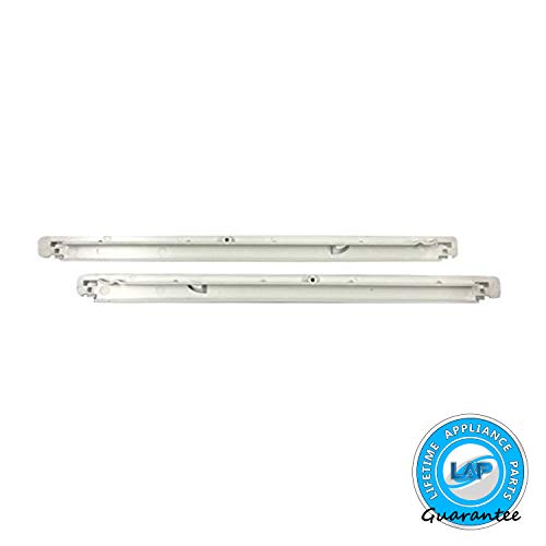 Lifetime Appliance 240365401 & 240356501 Meat Pan Hangers (Left & Right) Compatible with Frigidaire Refrigerator