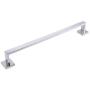 Bath Towel Bar 23.74", Suyar SUS304 Stainless Steel Bathroom Single Towel Holder, Shower Coat Pants Clothes Hanger, Hand Towel Rack for Wall, Polished Chrome